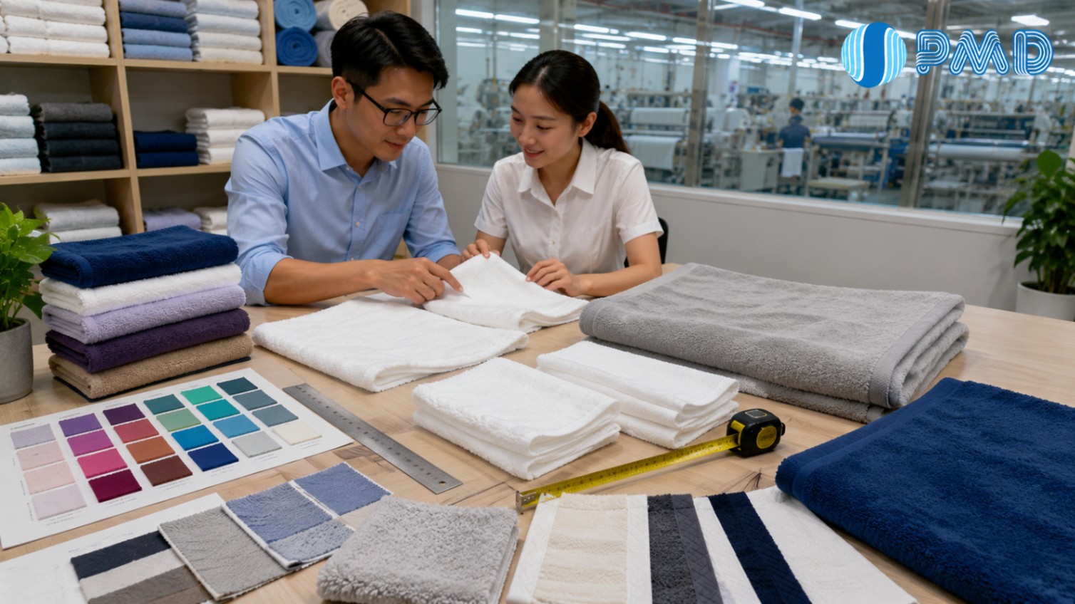 Các thông số cần chốt trước khi đặt sản xuất khăn